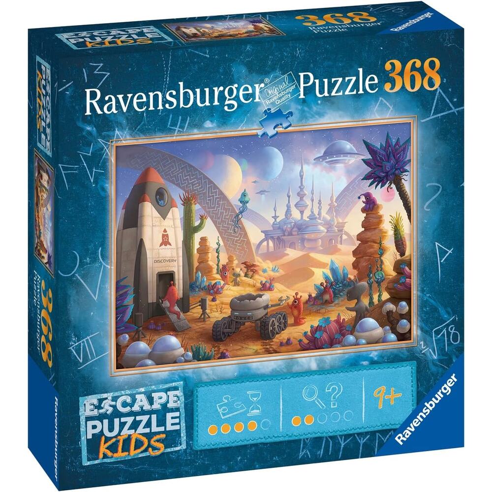 Ravensburger Escape Kids:Space Storm Strike 368 Piece Jigsaw Puzzle for Kids NIB